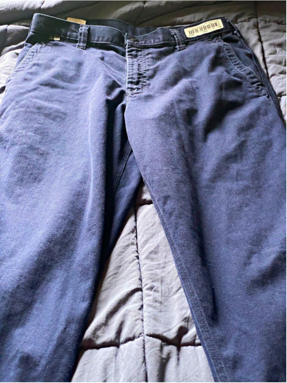 Carhartt Men's FR Navy Work Pants 34x30 Twill Cotton/Nylon MPN 2112